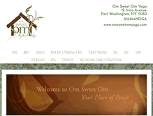 Tablet Screenshot of omsweetomyoga.com